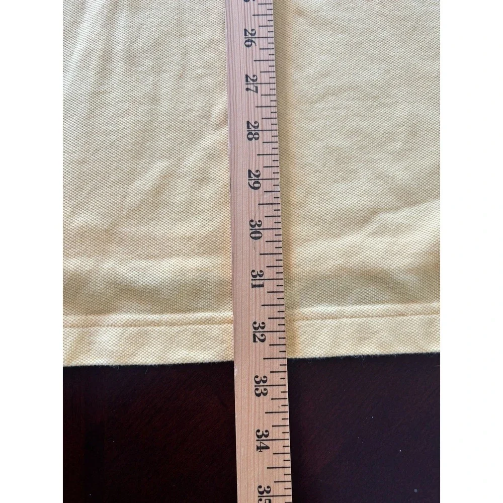 Brooks Brothers Polo Shirt Mens 2XL Yellow Golf Summer Casual Logo - Picture 7 of 8